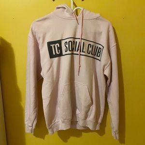 Light Pink TC Social Club Hoodie size Medium